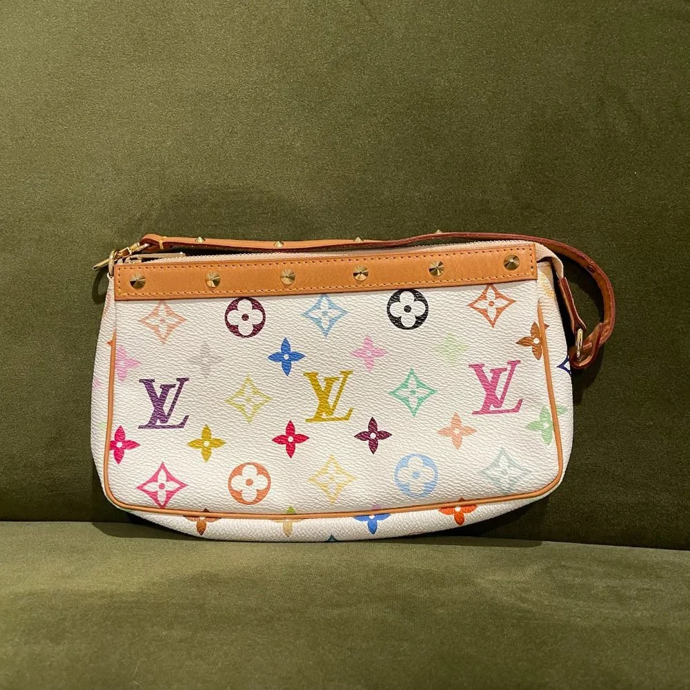 MINT CONDITION Vintage Louis Vutton Murakami Rainbow Pochette Bag